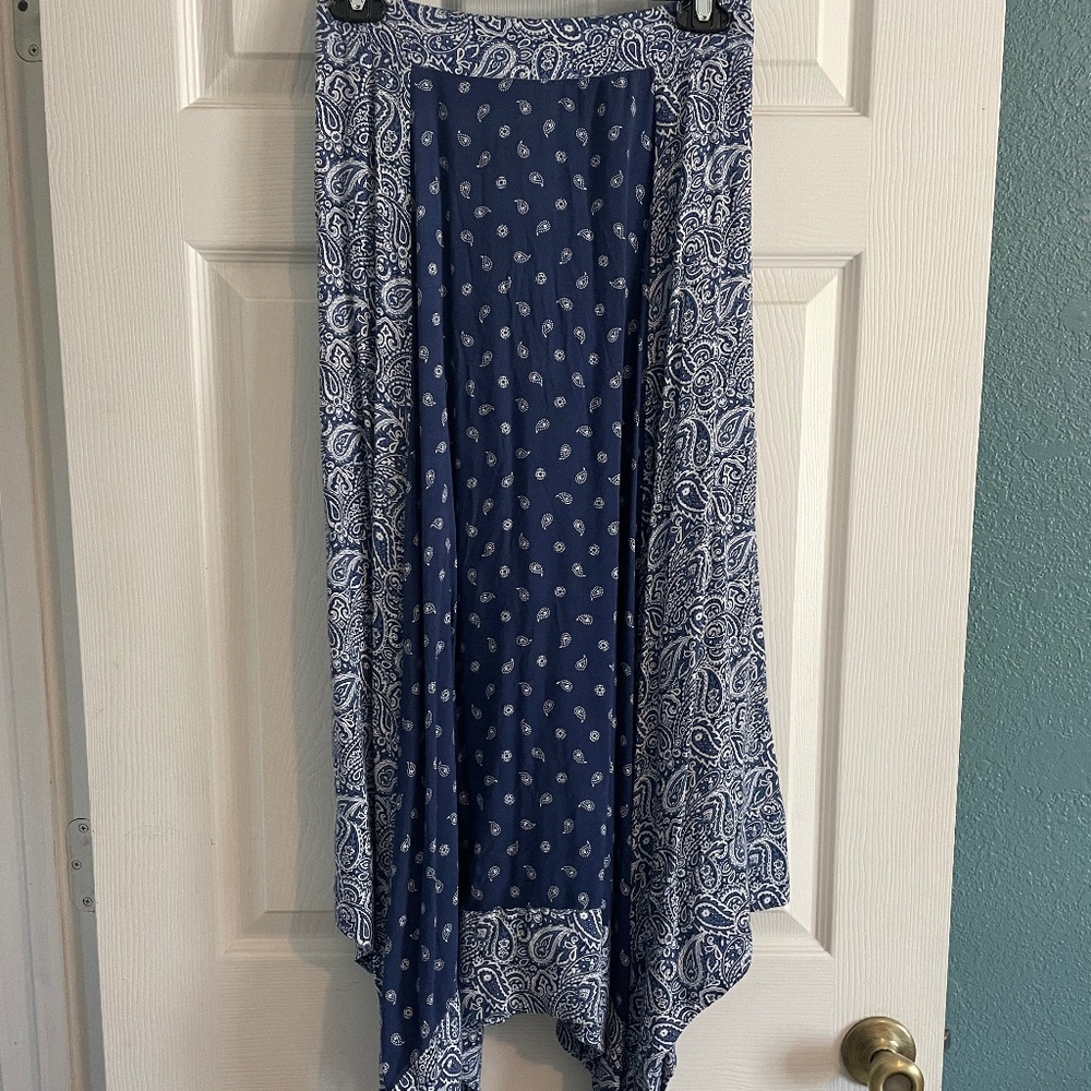 Vintage America Bandanna print handkerchief hem skirt S